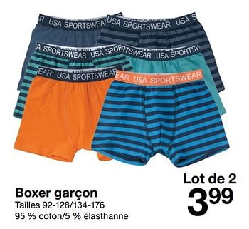 Promoties Boxer garçon - Huismerk - Zeeman  - Geldig van 15/10/2016 tot 21/10/2016 bij Zeeman