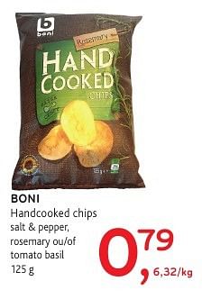 Promoties Boni handcooked chips - Boni - Geldig van 19/10/2016 tot 01/11/2016 bij Alvo