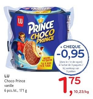 Promotions Lu choco prince vanille - Lu - Valide de 19/10/2016 à 01/11/2016 chez Alvo