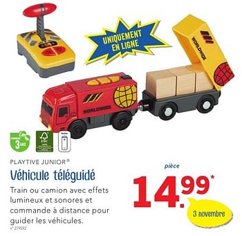 Promoties Véhicule téléguidé - Playtive Junior - Geldig van 27/10/2016 tot 10/12/2016 bij Lidl