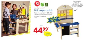 Promoties Petit magasin en bois - Playtive Junior - Geldig van 27/10/2016 tot 10/12/2016 bij Lidl