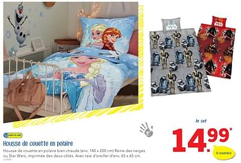Promotions Housse de couette en polaire - Produit maison - Lidl - Valide de 27/10/2016 à 10/12/2016 chez Lidl