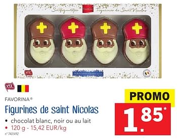 Promoties Figurines de saint nicolas - Favorina - Geldig van 27/10/2016 tot 10/12/2016 bij Lidl
