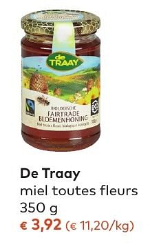 Promoties De traay miel toutes fleurs - de Traay - Geldig van 05/10/2016 tot 01/11/2016 bij Bioplanet