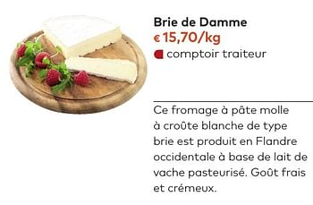 Promotions Brie de damme - Produit maison - Bioplanet - Valide de 05/10/2016 à 01/11/2016 chez Bioplanet