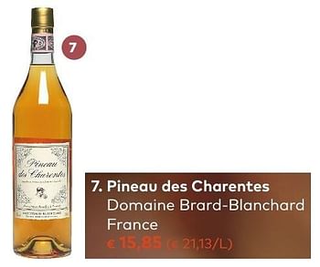 Promotions Pineau des charentes domaine brard-blanchard france - Vins blancs - Valide de 05/10/2016 à 01/11/2016 chez Bioplanet
