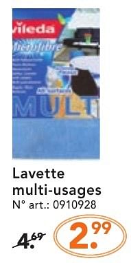 Promoties Lavette multi-usages - Vileda - Geldig van 10/10/2016 tot 23/10/2016 bij Blokker