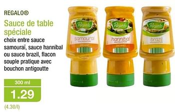 Promoties Sauce de table spéciale - Regalo - Geldig van 12/10/2016 tot 19/10/2016 bij Aldi