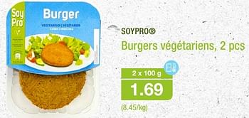 Promotions Burgers végétariens - Soypro - Valide de 12/10/2016 à 19/10/2016 chez Aldi