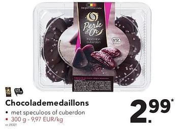 Promotions Chocolademedaillons - Perle d'or - Valide de 17/10/2016 à 22/10/2016 chez Lidl