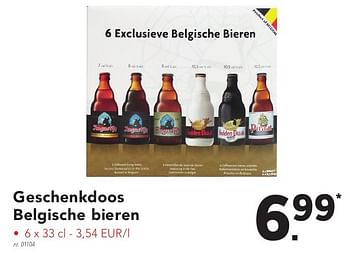 Promotions Geschenkdoos belgische bieren - Produit maison - Lidl - Valide de 17/10/2016 à 22/10/2016 chez Lidl