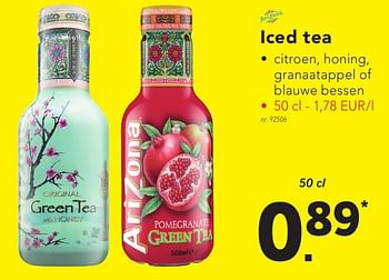 Promoties Iced tea - Arizona - Geldig van 17/10/2016 tot 22/10/2016 bij Lidl