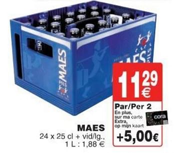 Promoties Maes pils - Maes - Geldig van 11/10/2016 tot 24/10/2016 bij Cora