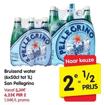 Promoties Bruisend water san pellegrino - PELLEGRINO - Geldig van 13/10/2016 tot 19/10/2016 bij Red Market