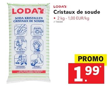 Promoties Cristaux de soude - Loda - Geldig van 17/10/2016 tot 22/10/2016 bij Lidl