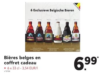 Promotions Bières belges en coffret cadeau - Produit maison - Lidl - Valide de 17/10/2016 à 22/10/2016 chez Lidl