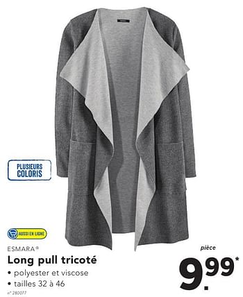 Promotions Long pull tricoté - Esmara - Valide de 17/10/2016 à 22/10/2016 chez Lidl
