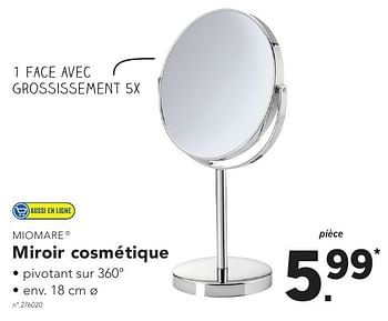 Promoties Miroir cosmétique - Miomare - Geldig van 17/10/2016 tot 22/10/2016 bij Lidl