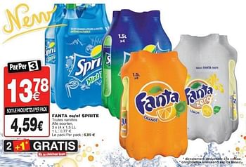 Promotions Fanta ou-of sprite - Fanta - Valide de 11/10/2016 à 24/10/2016 chez Cora