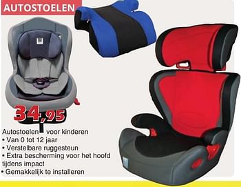 Promoties Autostoelen - Huismerk - Itek - Geldig van 02/10/2016 tot 23/10/2016 bij Itek
