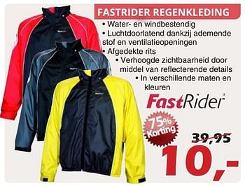 Promotions Fastrider regenkleding - FastRider - Valide de 02/10/2016 à 23/10/2016 chez Itek