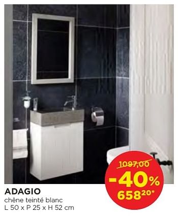 Promoties Adagio meubles pour toilettes - Balmani - Geldig van 04/10/2016 tot 29/10/2016 bij X2O