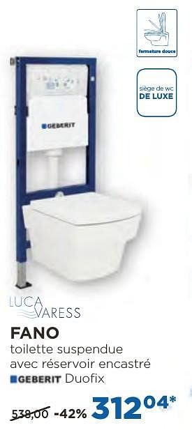 Promotions Fano toilettes suspendues - Luca varess - Valide de 04/10/2016 à 29/10/2016 chez X2O