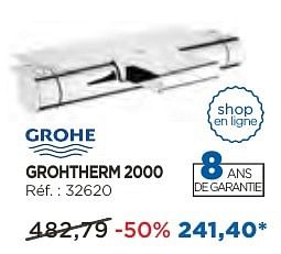Promotions Grohe grohtherm 2000 - Grohe - Valide de 04/10/2016 à 29/10/2016 chez X2O