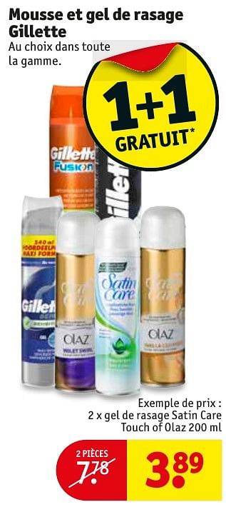 Promotions Mousse et gel de rasage gillette - Gillette - Valide de 10/10/2016 à 23/10/2016 chez Kruidvat