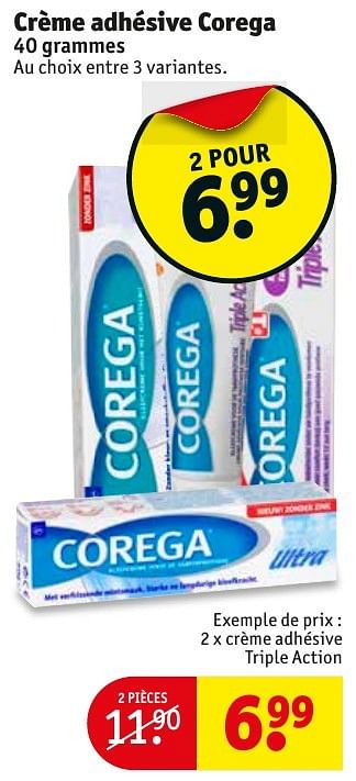 Promoties Crème adhésive corega - Corega - Geldig van 10/10/2016 tot 23/10/2016 bij Kruidvat