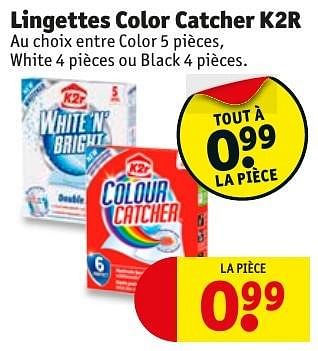 Promotions Lingettes color catcher k2r - K2r - Valide de 10/10/2016 à 23/10/2016 chez Kruidvat