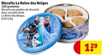 Promotions Biscuits la reine des neiges - Disney  Frozen - Valide de 10/10/2016 à 23/10/2016 chez Kruidvat