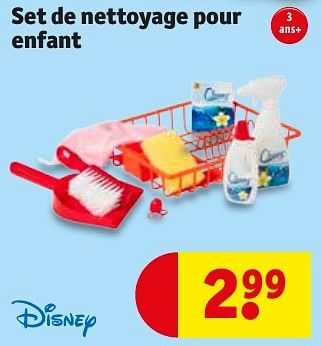 Promoties Set de nettoyage pour enfant - Disney - Geldig van 10/10/2016 tot 23/10/2016 bij Kruidvat