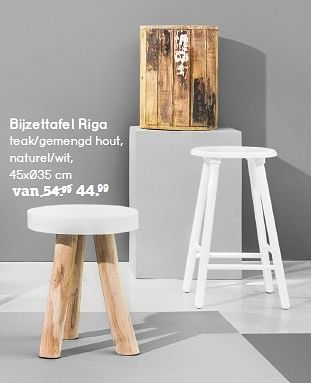 Promotions Bijzettafel riga - Produit maison - Leen Bakker - Valide de 10/10/2016 à 23/10/2016 chez Leen Bakker