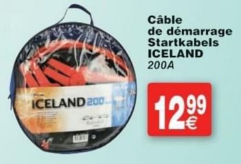 Promotions Câble de démarrage startkabels iceland - Iceland - Valide de 11/10/2016 à 24/10/2016 chez Cora