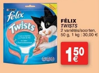 Promoties Félix twists - Felix - Geldig van 11/10/2016 tot 24/10/2016 bij Cora