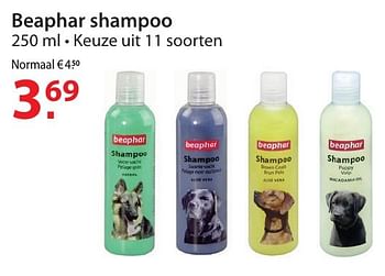 Promotions Beaphar shampoo - Beaphar - Valide de 12/10/2016 à 24/10/2016 chez Pelckmans Tuincenter