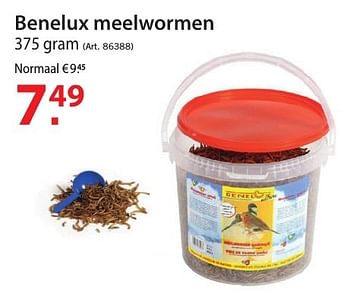Promotions Benelux meelwormen - Benelux - Valide de 12/10/2016 à 24/10/2016 chez Pelckmans Tuincenter