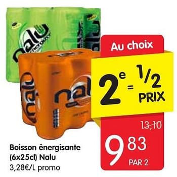 Promoties Boisson énergisante nalu - Nalu - Geldig van 13/10/2016 tot 19/10/2016 bij Red Market