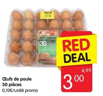 Promoties Oeufs de poule - Huismerk - Red Market - Geldig van 13/10/2016 tot 19/10/2016 bij Red Market