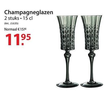 Promoties Champagneglazen - Huismerk - Pelckmans - Geldig van 12/10/2016 tot 24/10/2016 bij Pelckmans Tuincenter