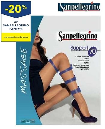 Promoties -20% op sanpellegrino panty`s - Sanpellegrino - Geldig van 19/10/2016 tot 01/11/2016 bij Makro