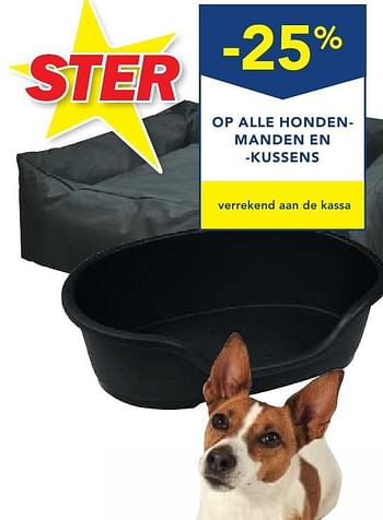 Promoties -25% op alle hondenmanden en kussens - Huismerk - Makro - Geldig van 19/10/2016 tot 01/11/2016 bij Makro