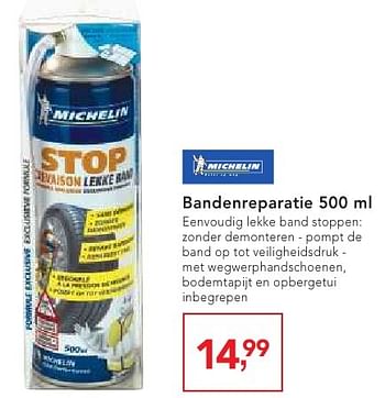Promoties Bandenreparatie - Michelin - Geldig van 19/10/2016 tot 01/11/2016 bij Makro