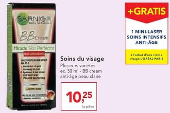 Promotions Soins du visage - Garnier - Valide de 19/10/2016 à 01/11/2016 chez Makro