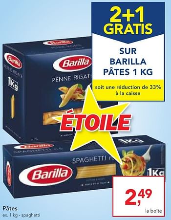 Promoties Pâtes - Barilla - Geldig van 19/10/2016 tot 01/11/2016 bij Makro