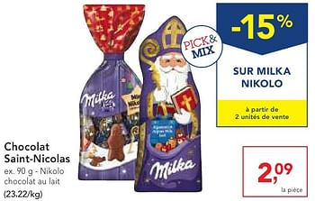 Promoties Chocolat saint-nicolas - Milka - Geldig van 19/10/2016 tot 01/11/2016 bij Makro