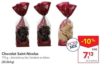 Promotions Chocolat saint-nicolas - Produit maison - Makro - Valide de 19/10/2016 à 01/11/2016 chez Makro