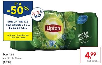 Promotions Ice tea - Lipton - Valide de 19/10/2016 à 01/11/2016 chez Makro