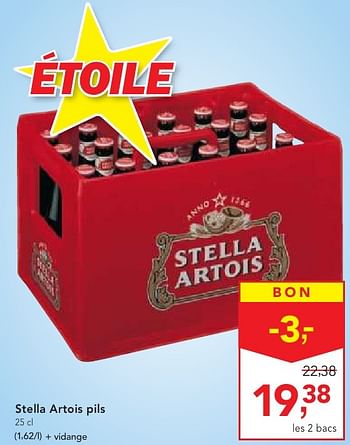 Promoties Stella artois pils - Stella Artois - Geldig van 19/10/2016 tot 01/11/2016 bij Makro